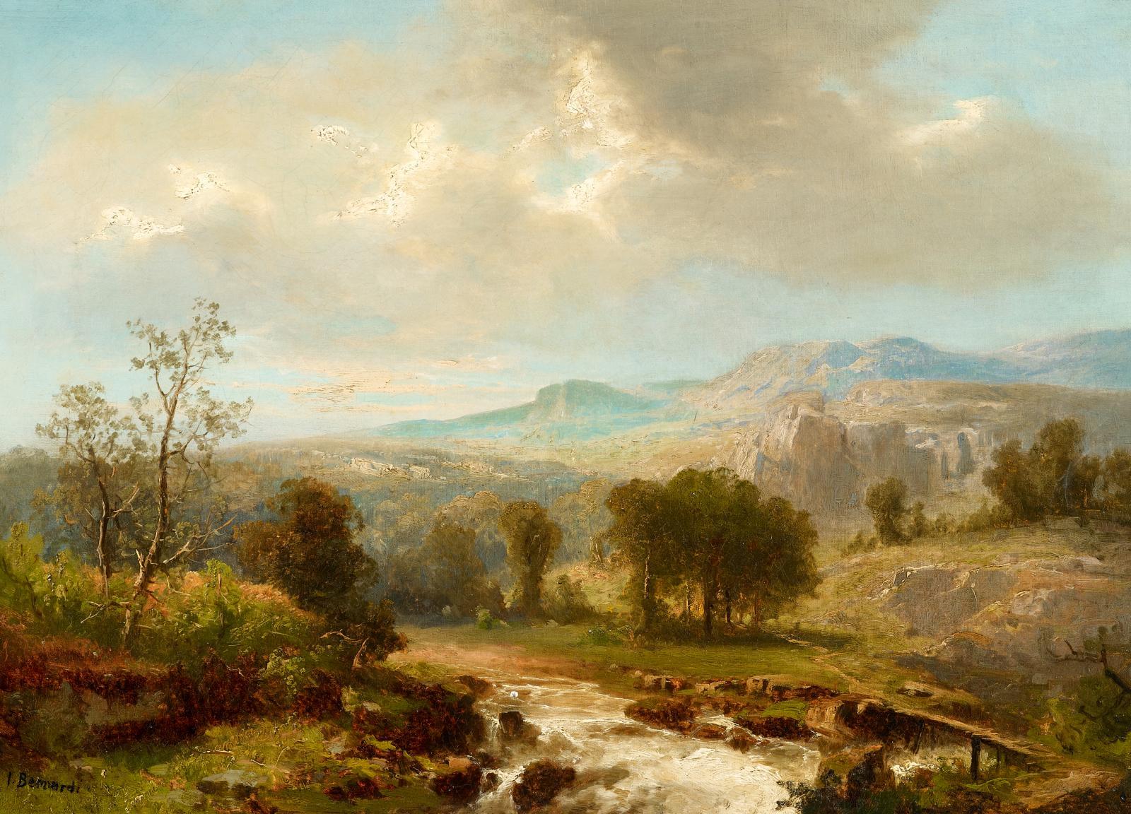 Joseph Bernardi - Sommermorgen in den Bergen