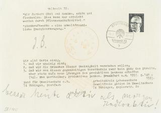Joseph Beuys - Besser heute aktiv, 1972