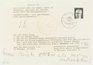 Joseph Beuys - Besser heute aktiv, 1972