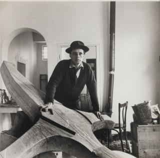 Joseph Beuys - Beuys at Büderich Memorial, Kleve 1959