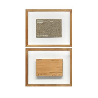 Joseph Beuys - Holzpostkarte (Wood Postcard); Filzpostkarte (Felt Postcard)