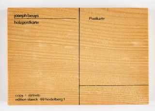 Joseph Beuys - Holzpostkarte.