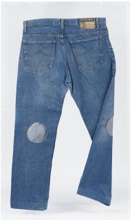 Joseph Beuys - La Jambe D\'Orwell, Pantalon Pour Le Xxie Sièclesigned And Titled On A Label; Cut Blue Jeans In A Plexiglass Box. Executed In 1984, This Work Is From An Editon Of 30.