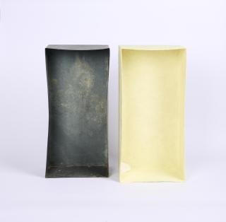 Joseph Beuys - Mit Schwefel überzogene Zinkkiste (tamponierte Ecke).