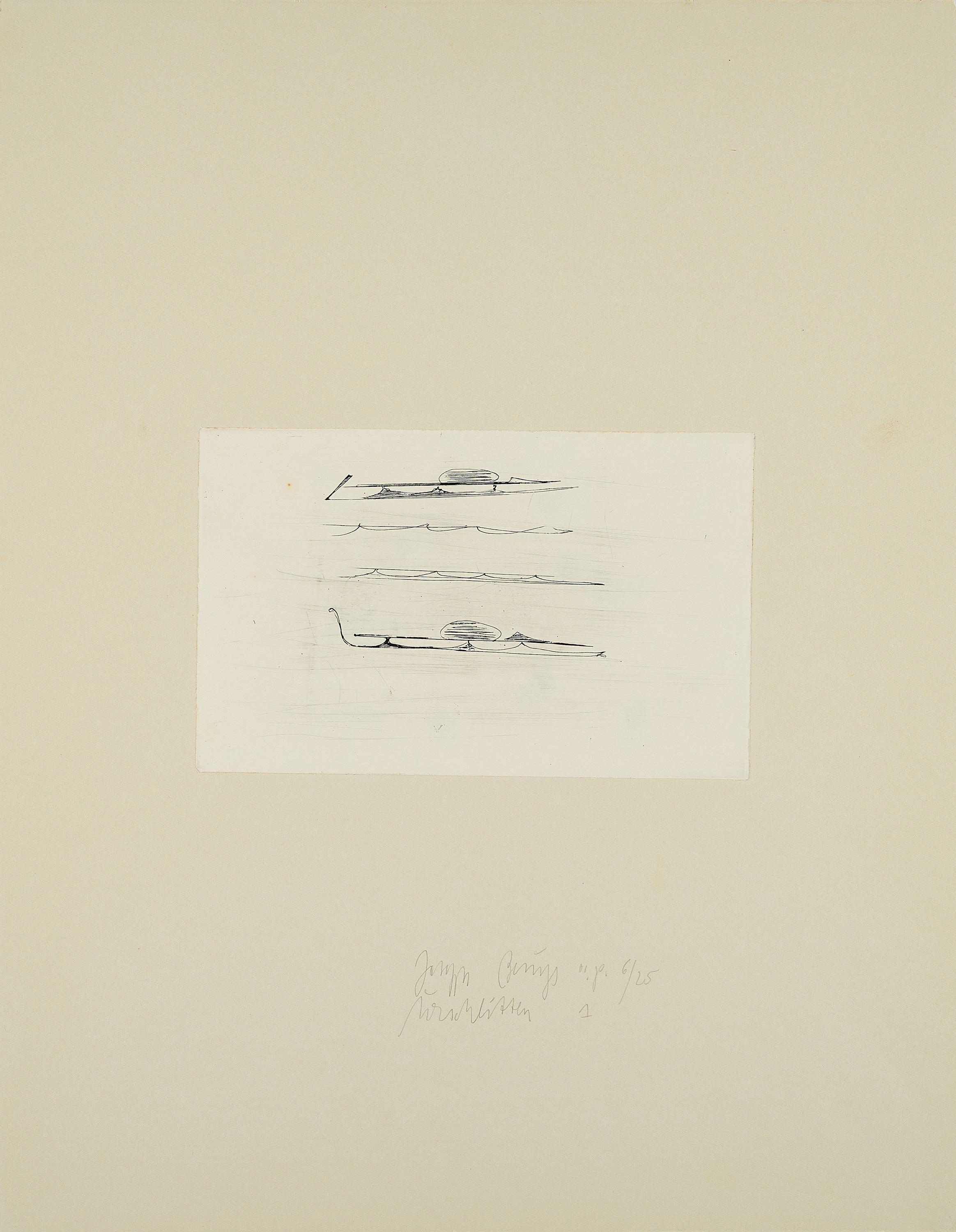 Joseph Beuys - Urschlitten 1 (Aus Suite Zirkulationszeit).