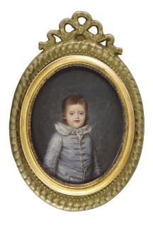 Joseph Boze - Portrait Of Charles-Ferdinand D\'Artois, Duc De Berry (1778-1820), Circa 1785