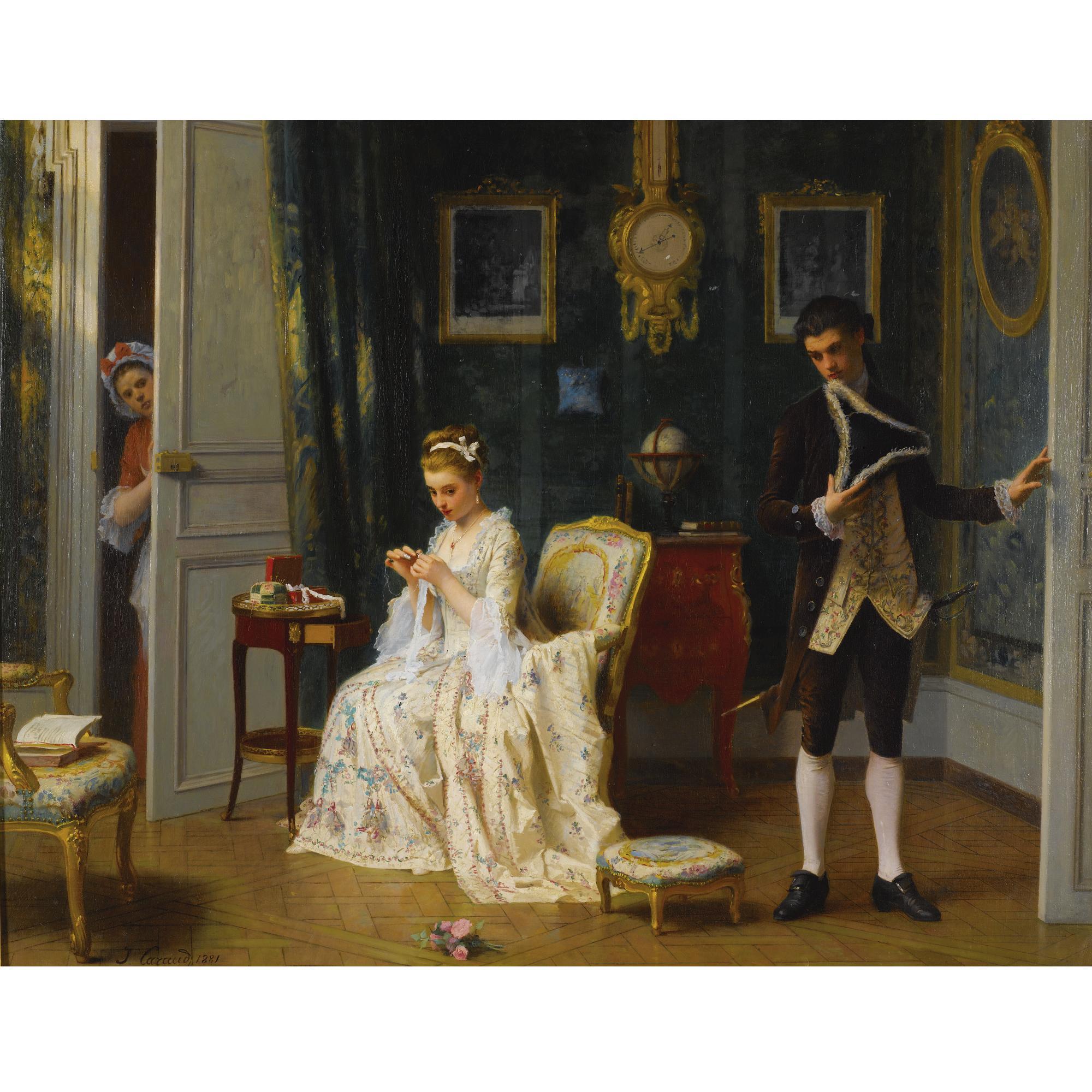 Joseph Caraud - Pink Flowers