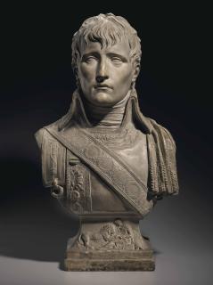 Joseph Chinard - A Tinted Plaster Bust Of Napoleon Bonaparte As First Consul