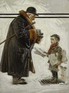Joseph Christian Leyendecker - Newsboy