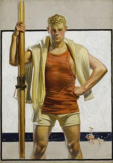 Joseph Christian Leyendecker - The Oarsman
