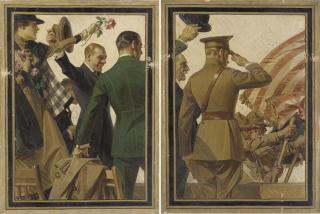 Joseph Christian Leyendecker - The Parade: A Pair of Works
