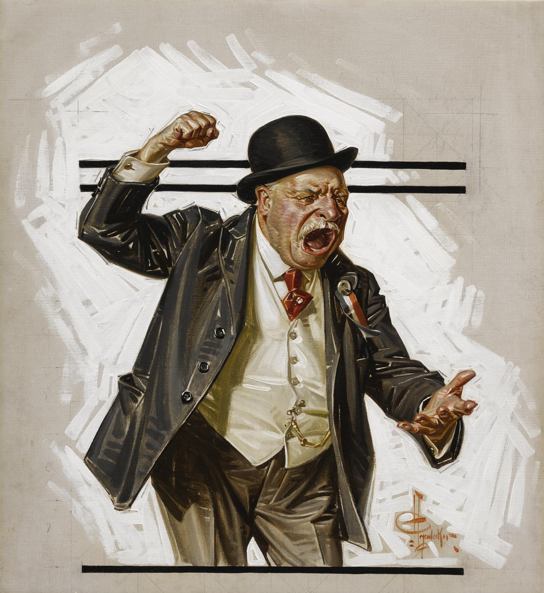 Joseph Christian Leyendecker - The Politician (Campaign Orator) 