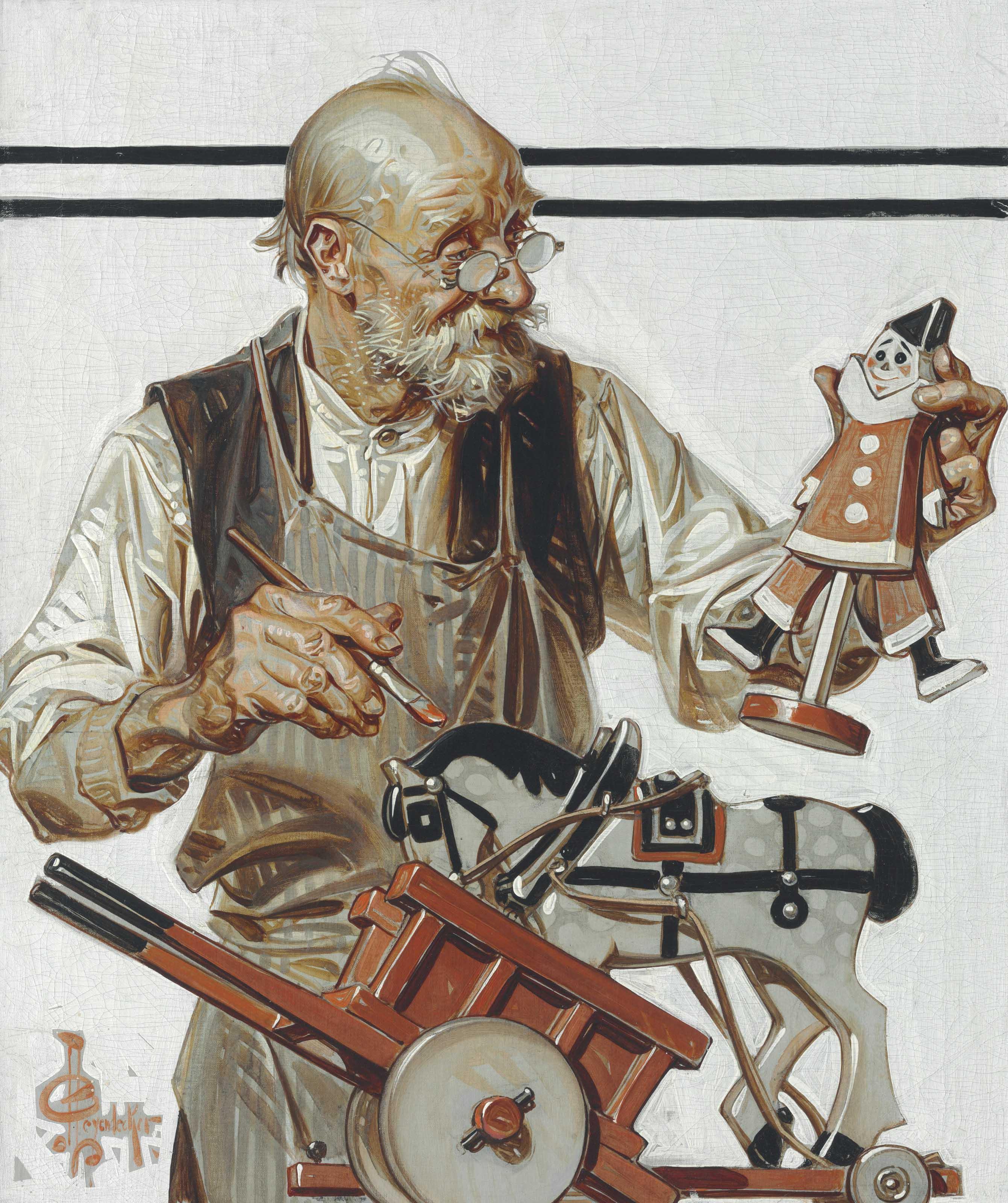Joseph Christian Leyendecker - The Toymaker