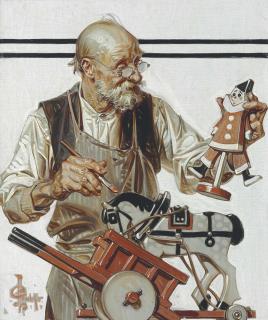 Joseph Christian Leyendecker - The Toymaker