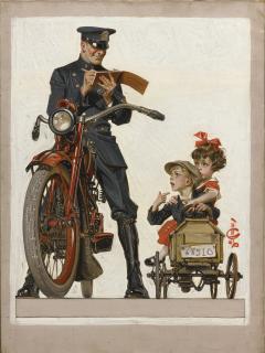 Joseph Christian Leyendecker - Traffic Stop