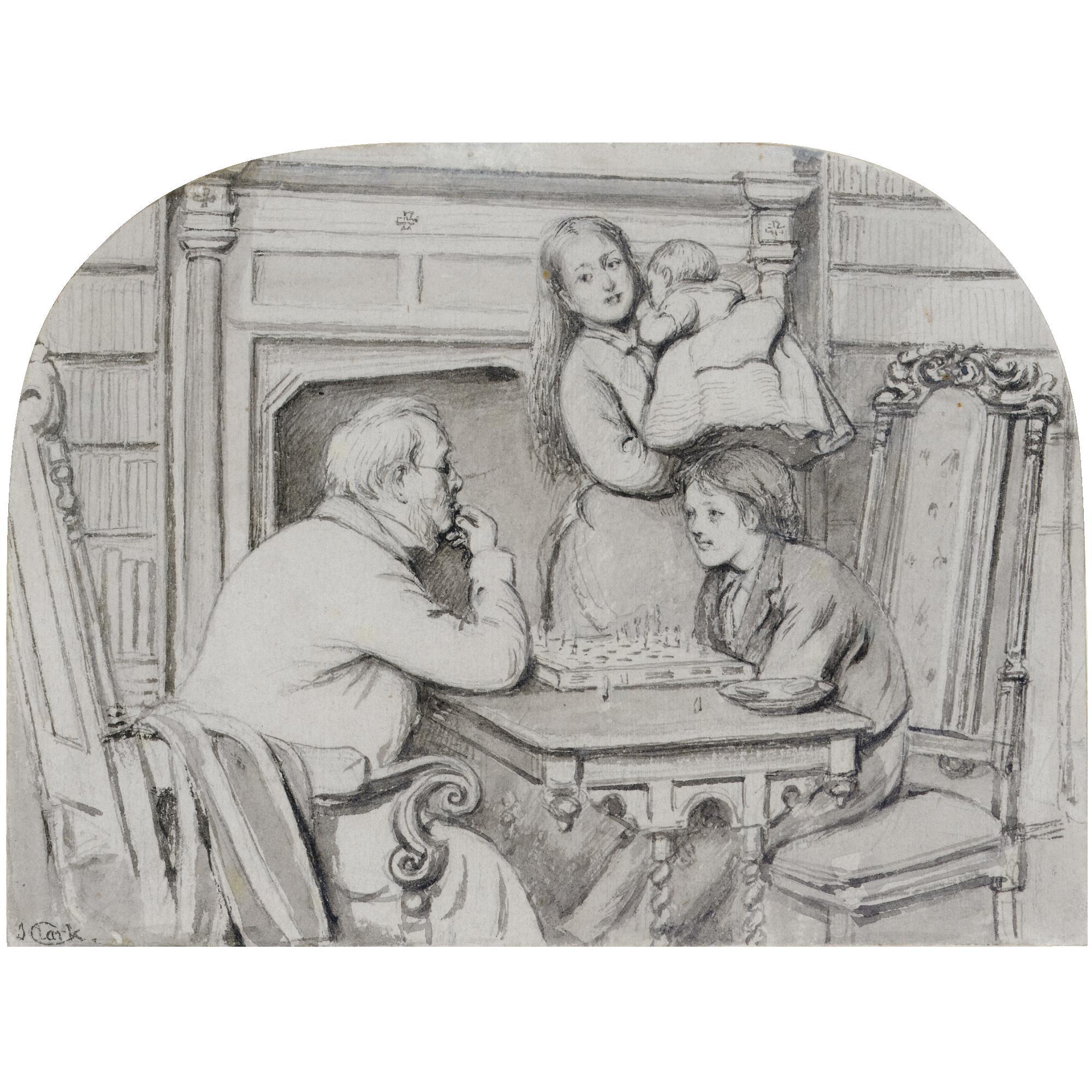 Joseph Clark, R.O.I. - Study For Checkmate