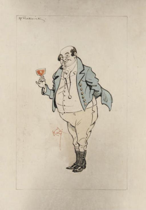 Joseph Clayton Clarke - Twelve unframed illustrations of characters in Dickens\' novels (one illustrated)