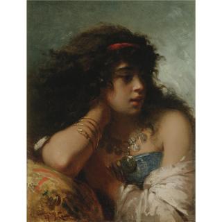 Joseph Coomans - Belgian Odalisque