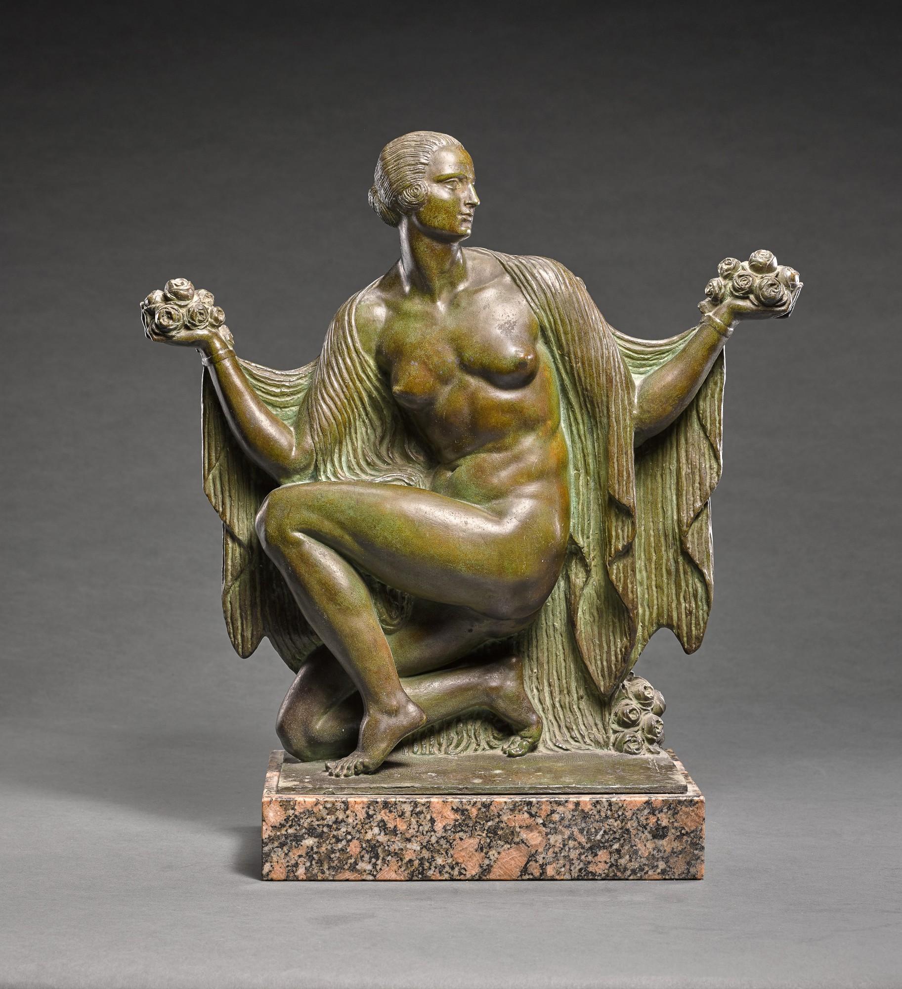 Joseph Cormier - Femme aux roses (Woman with roses)