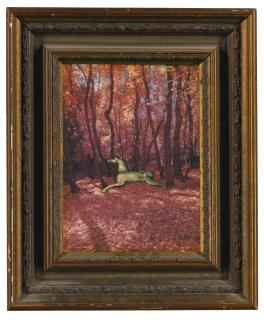 Joseph Cornell - Untitled (Rocking Horse In Forest)