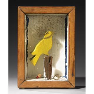 Joseph Cornell - Untitled (Yellow Bird With Watch Springs)