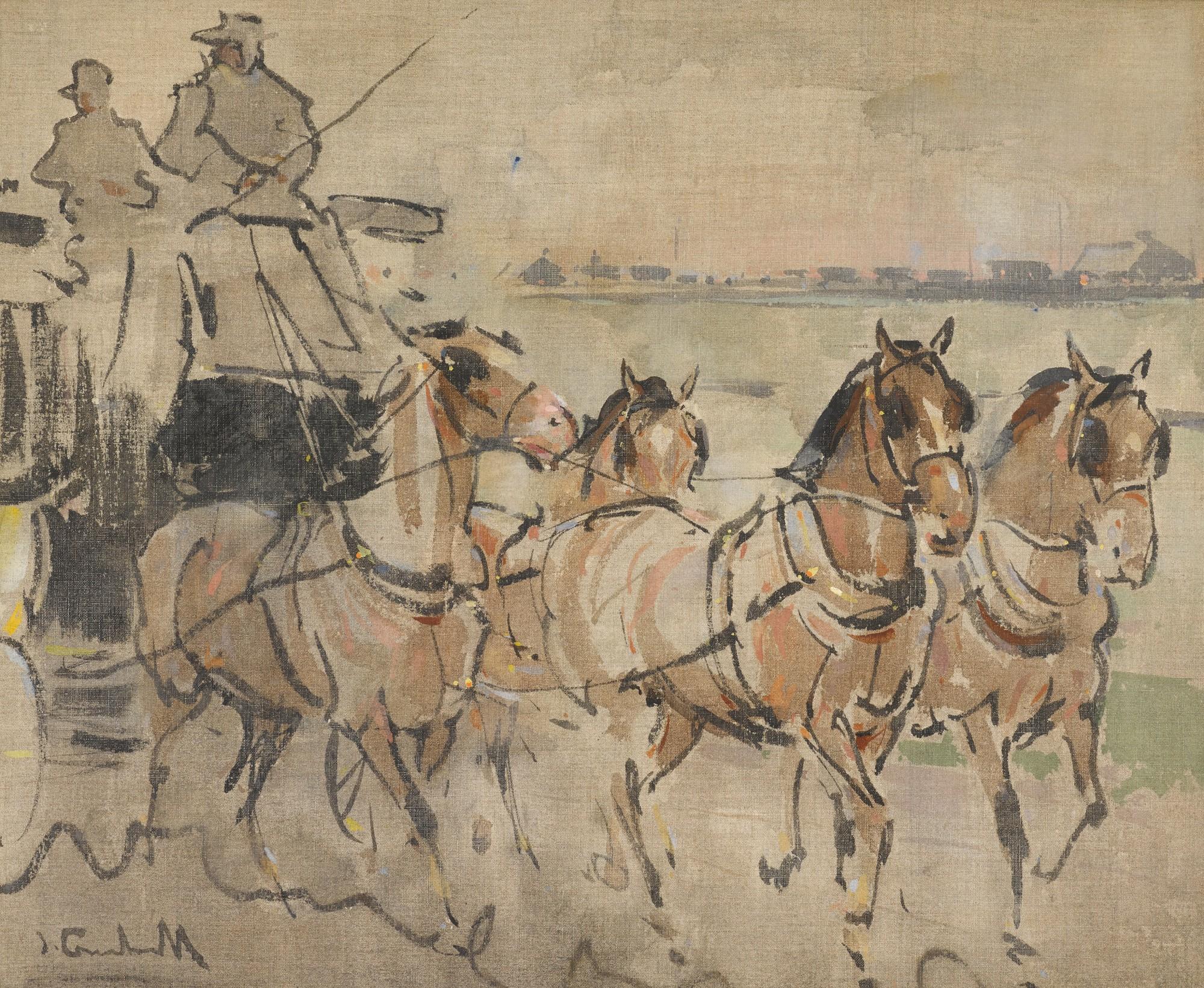 Joseph Crawhall, R.S.W. - The Four in Hand