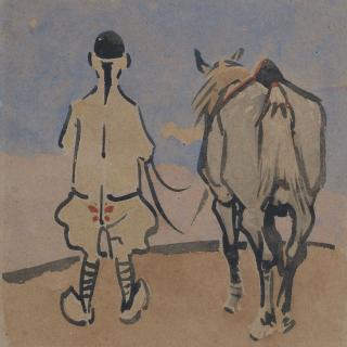 Joseph Crawhall Rsw - Horse and jockey