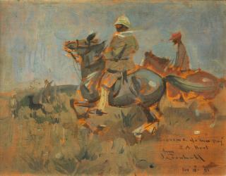 Joseph Crawhall RSW - Souvenir of a Tough Day