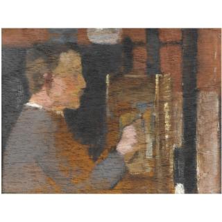 Joseph Crawhall - James Guthrie At His Easel