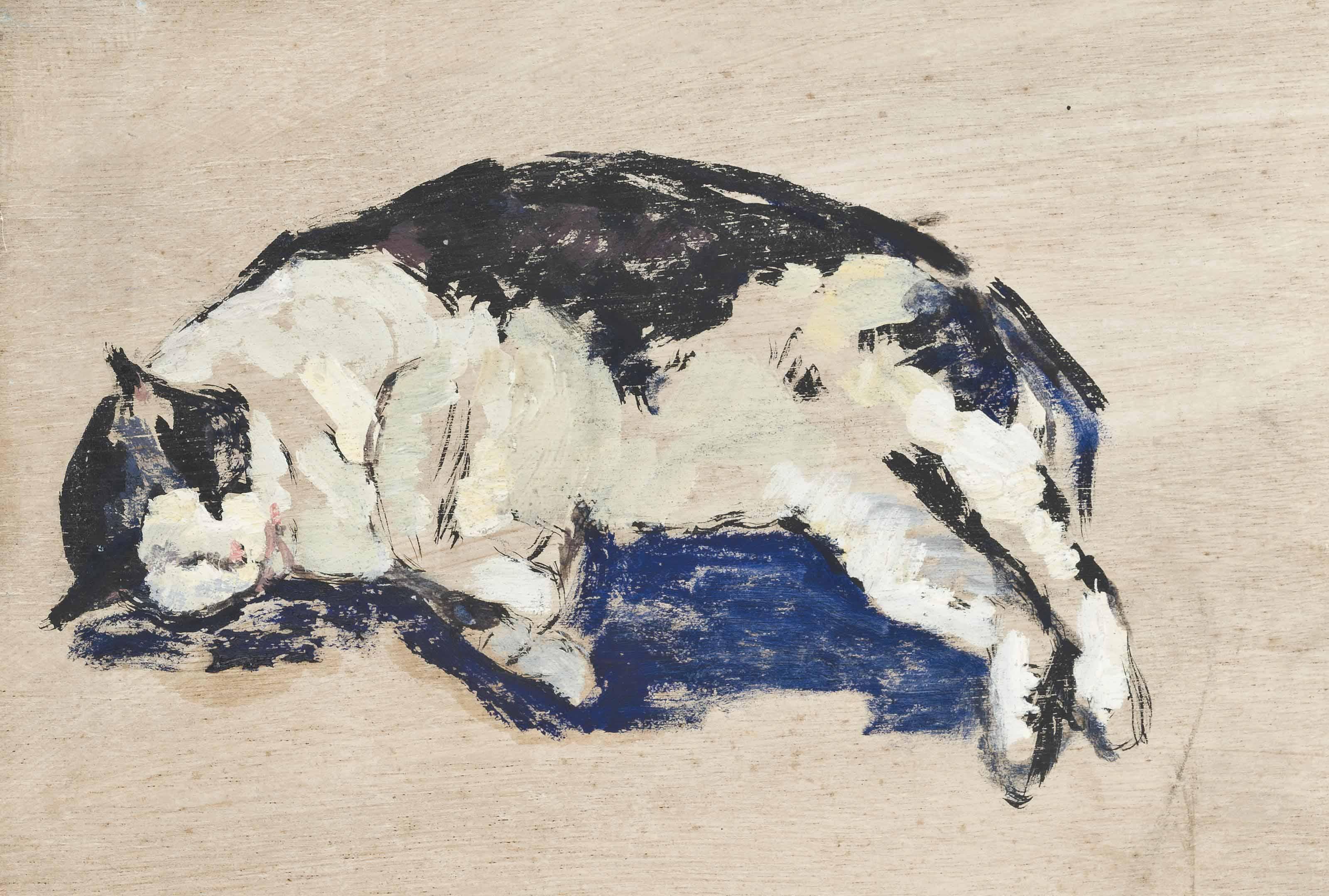 Joseph Crawhall - Sleeping Cat