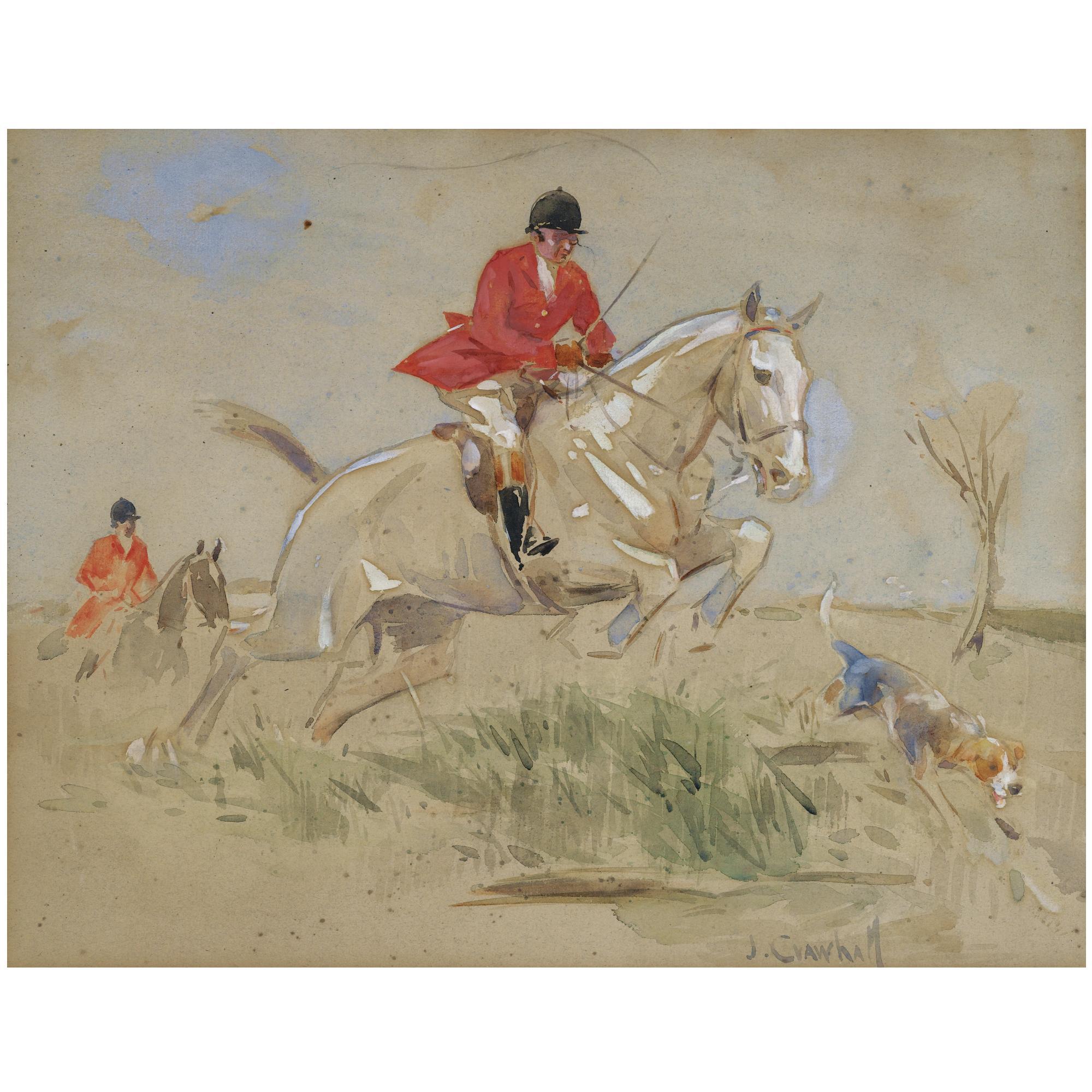 Joseph Crawhall - The Huntsmen