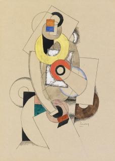 Joseph Csaky - Composition Cubiste