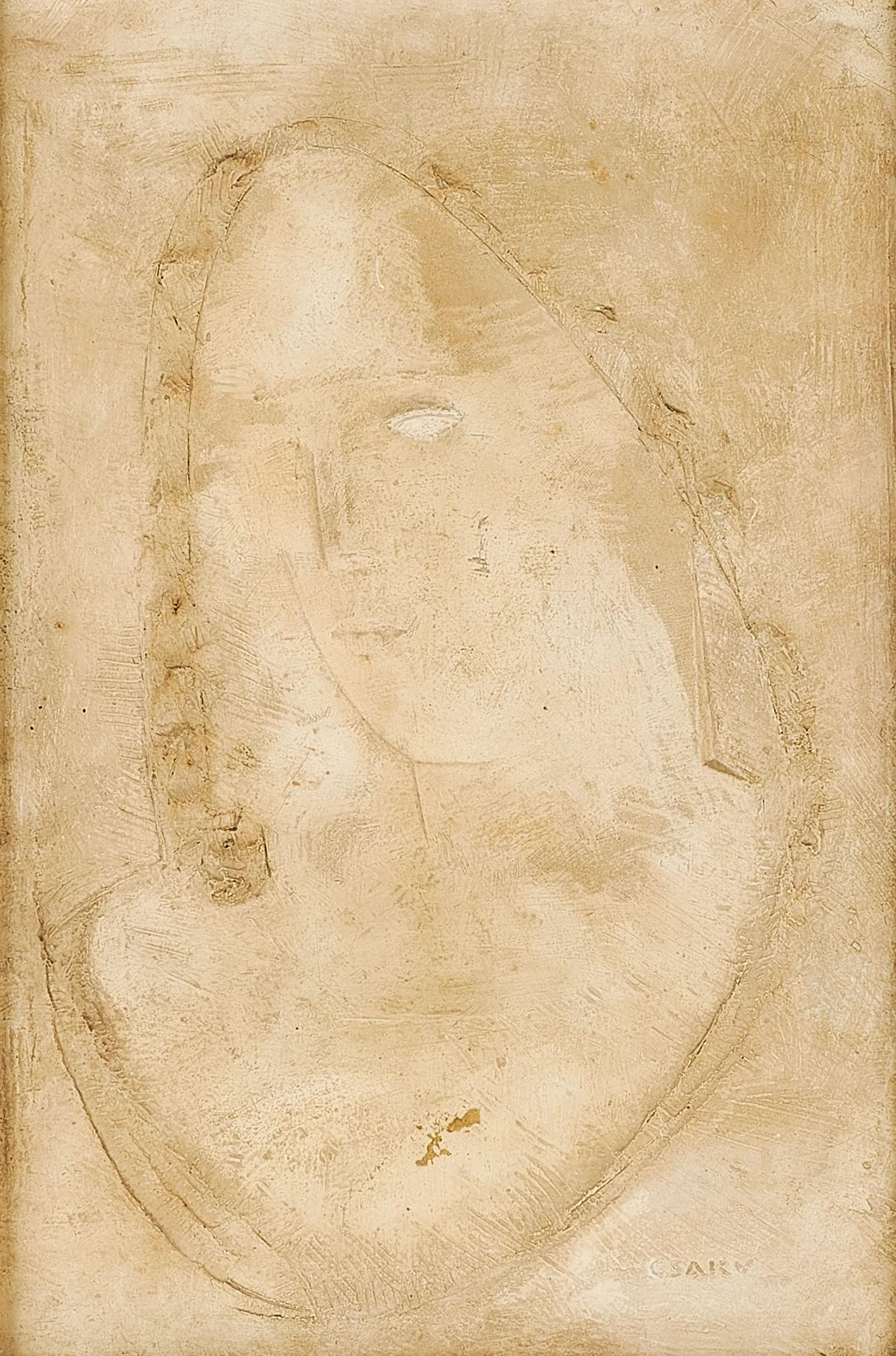 Joseph Csaky - Porträt (Profil de jeune fille).