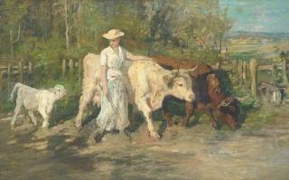 Joseph Denovan Adam, R.S.A. - Driving home