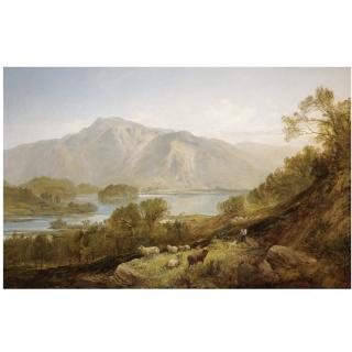 Joseph Denovan Adam - British Resting By The Lake