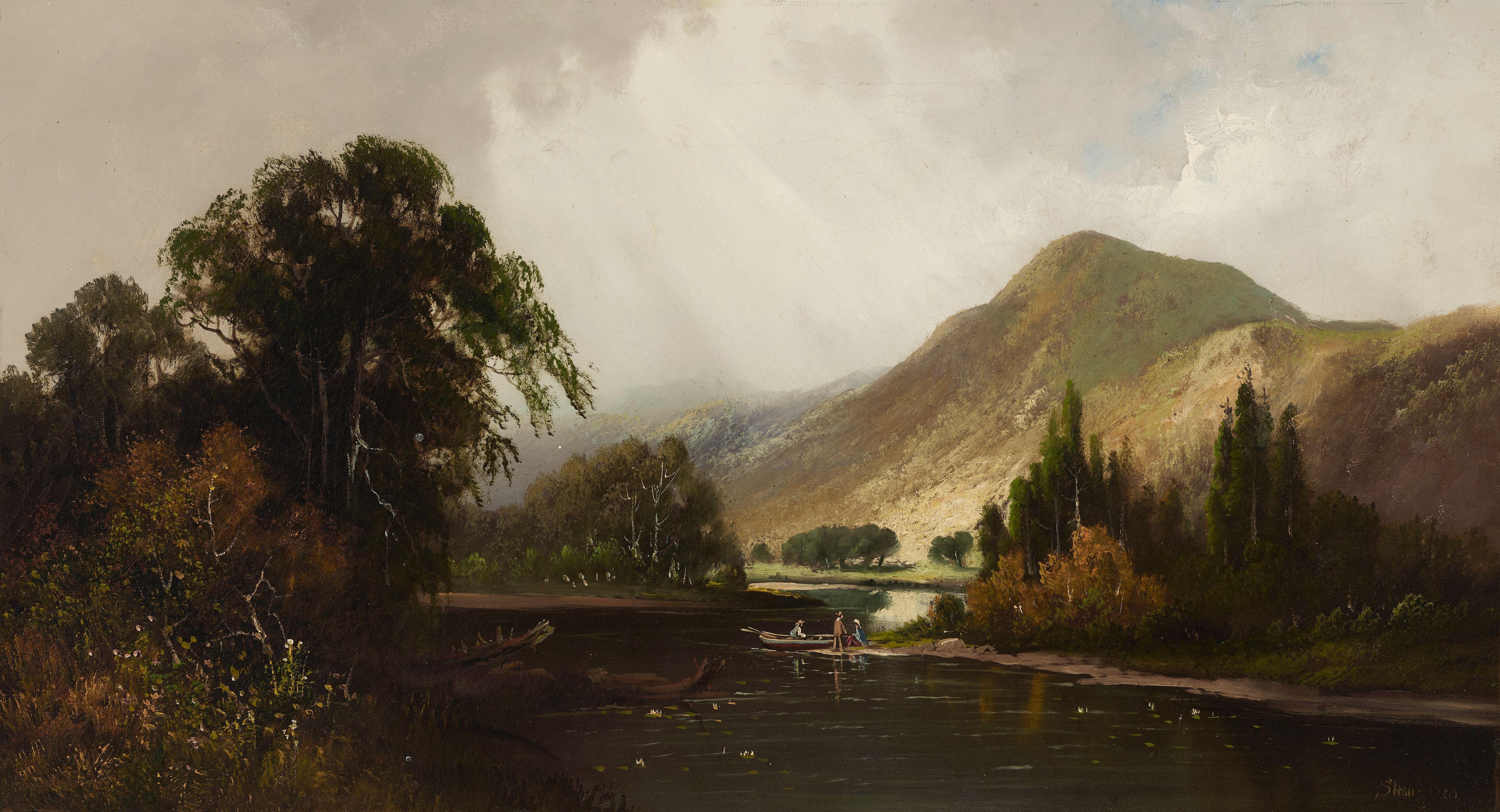 Joseph Dwight Strong - Along the Russian River, California