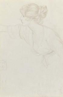 Joseph Edward Southall, R.W.S., N.E.A.C. - Study of a girl, half-length, in profile