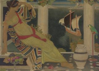 Joseph Edward Southall, R.W.S., R.B.S.A., N.E.A.C. - Ariadne In Naxos