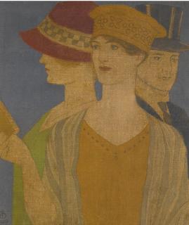 Joseph Edward Southall, R.W.S., R.B.S.A., N.E.A.C. - Visitors To An Exhibition