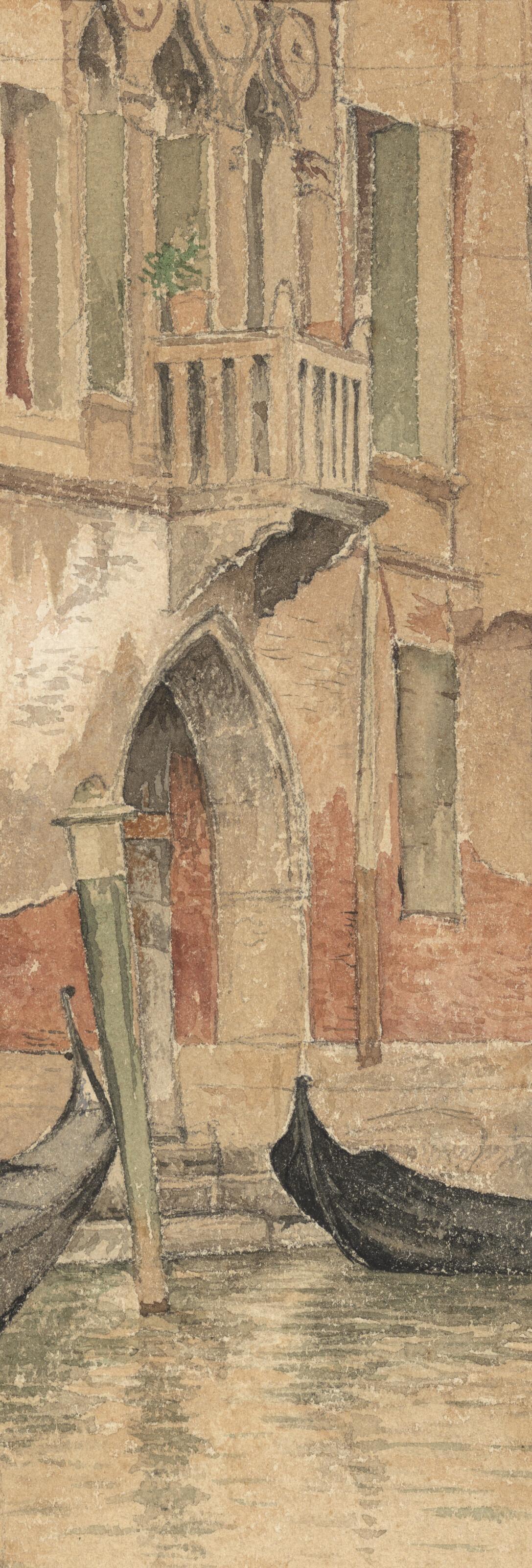 Joseph Edward Southall, R.W.S. - Marco Polo\'s house, Venice, Italy