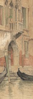Joseph Edward Southall, R.W.S. - Marco Polo\'s house, Venice, Italy