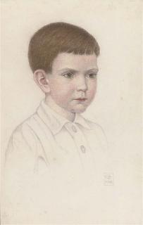 Joseph Edward Southall, R.W.S. - Portrait of a boy