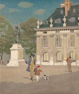 Joseph Edward Southall, R.W.S. - The Quai Voltaire, Paris