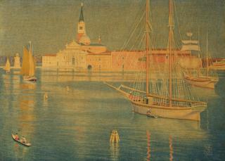 Joseph Edward Southall, RWS, NEAC, RBSA - San Giorgio Maggiore, Venice