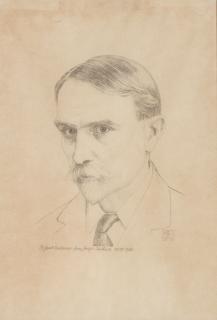 Joseph Edward Southall, RWS, NEAC, RBSA - Self portrait