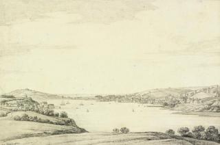 Joseph Farington, R.A. - Two views of Falmouth, one seen from the south (one illustrated)