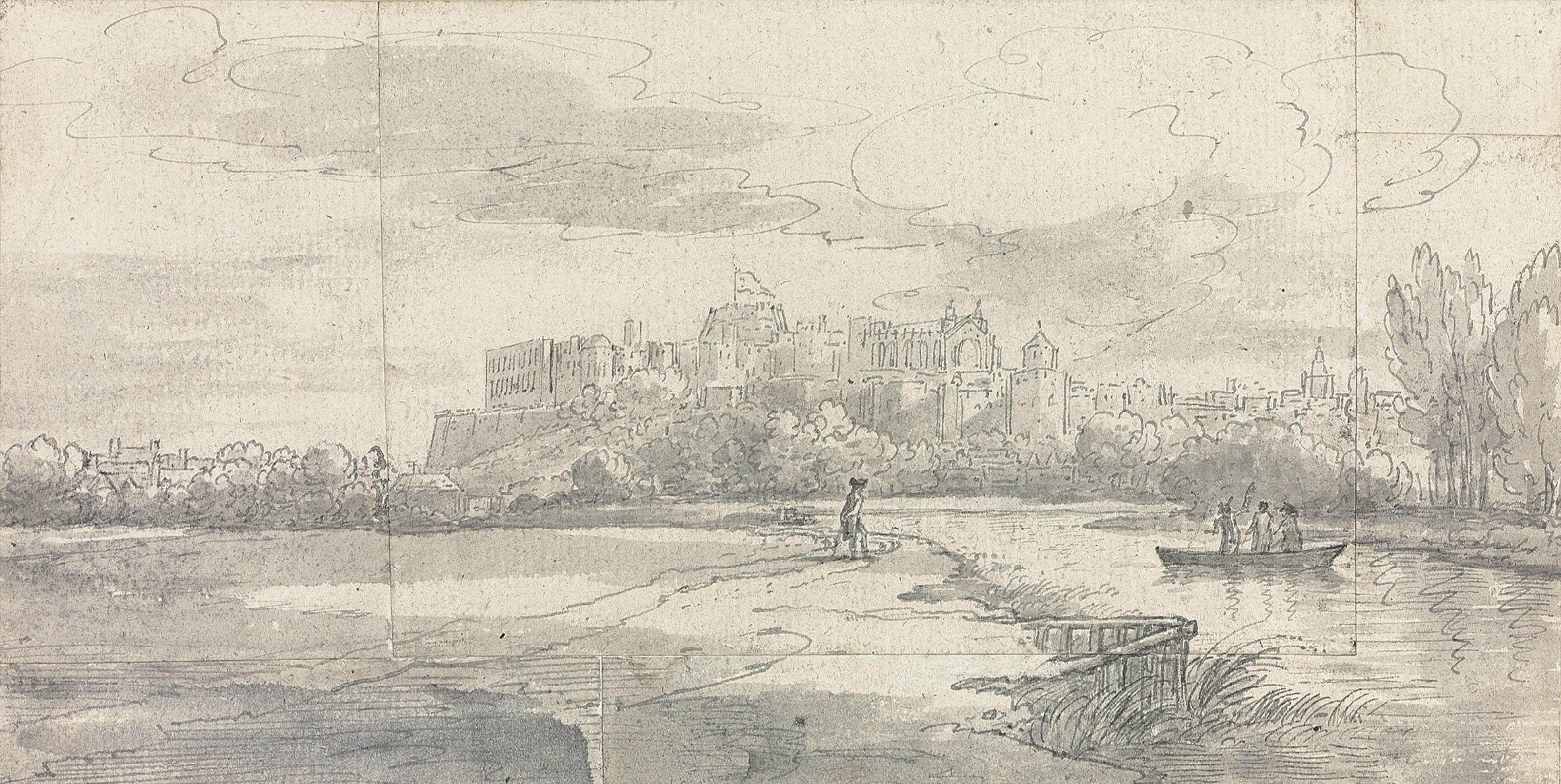 Joseph Farington, R.A. - Windsor Castle from the Brocas