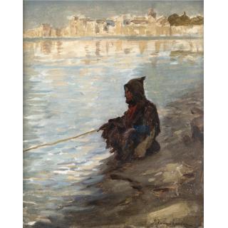 Joseph Farquharson R.A. - A Fisherman Of The Nile