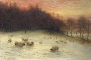 Joseph Farquharson, R.A. - The end of the day