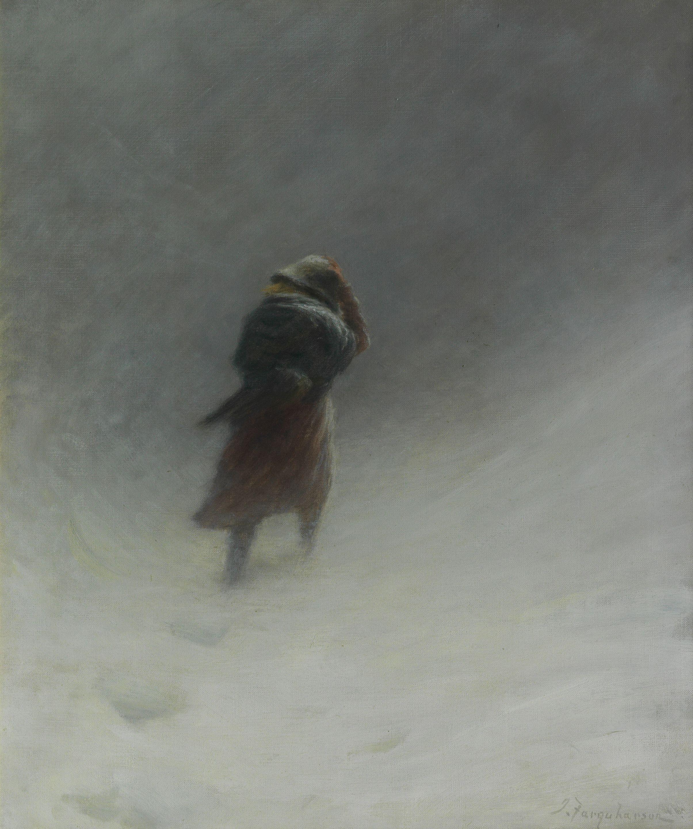 Joseph Farquharson RA - The Blizzard